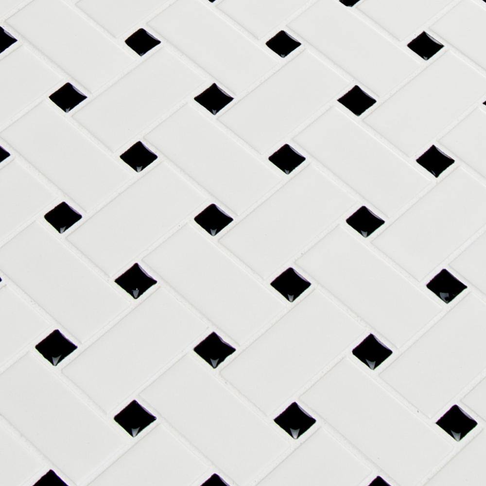 MSI Retro Bianco Weave 11.73 in. x 11.73 in. Matte Porcelain Patterned Look Floor and Wall Tile (14.4 sq. ft.Case) PT-RETBIA-BW