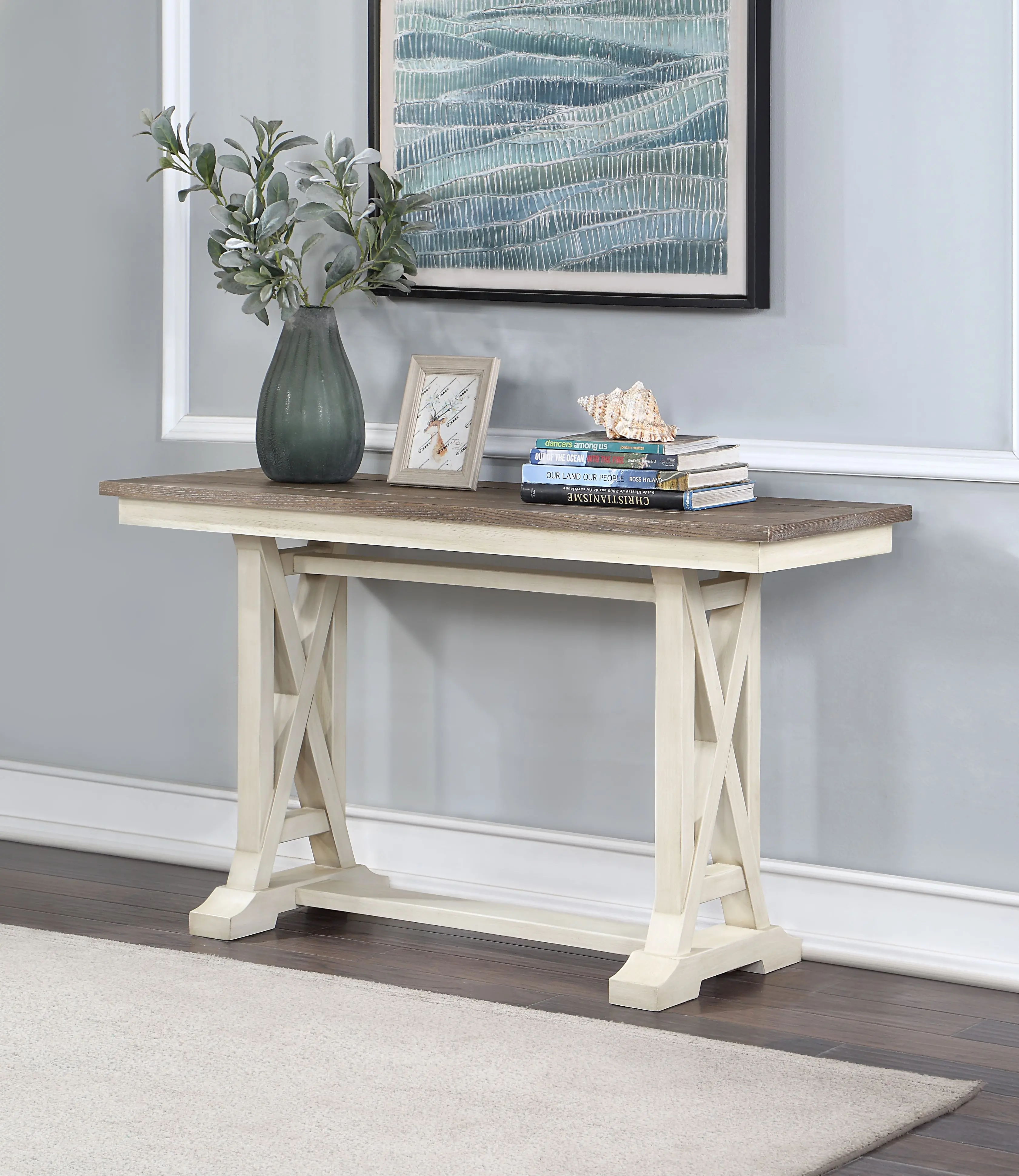 Bar Harbor Cream Console Table