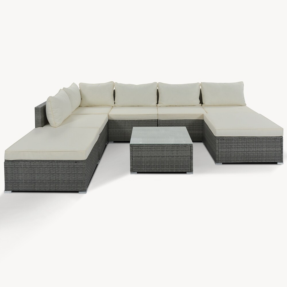 8 Pieces Outdoor Patio Furniture Sets