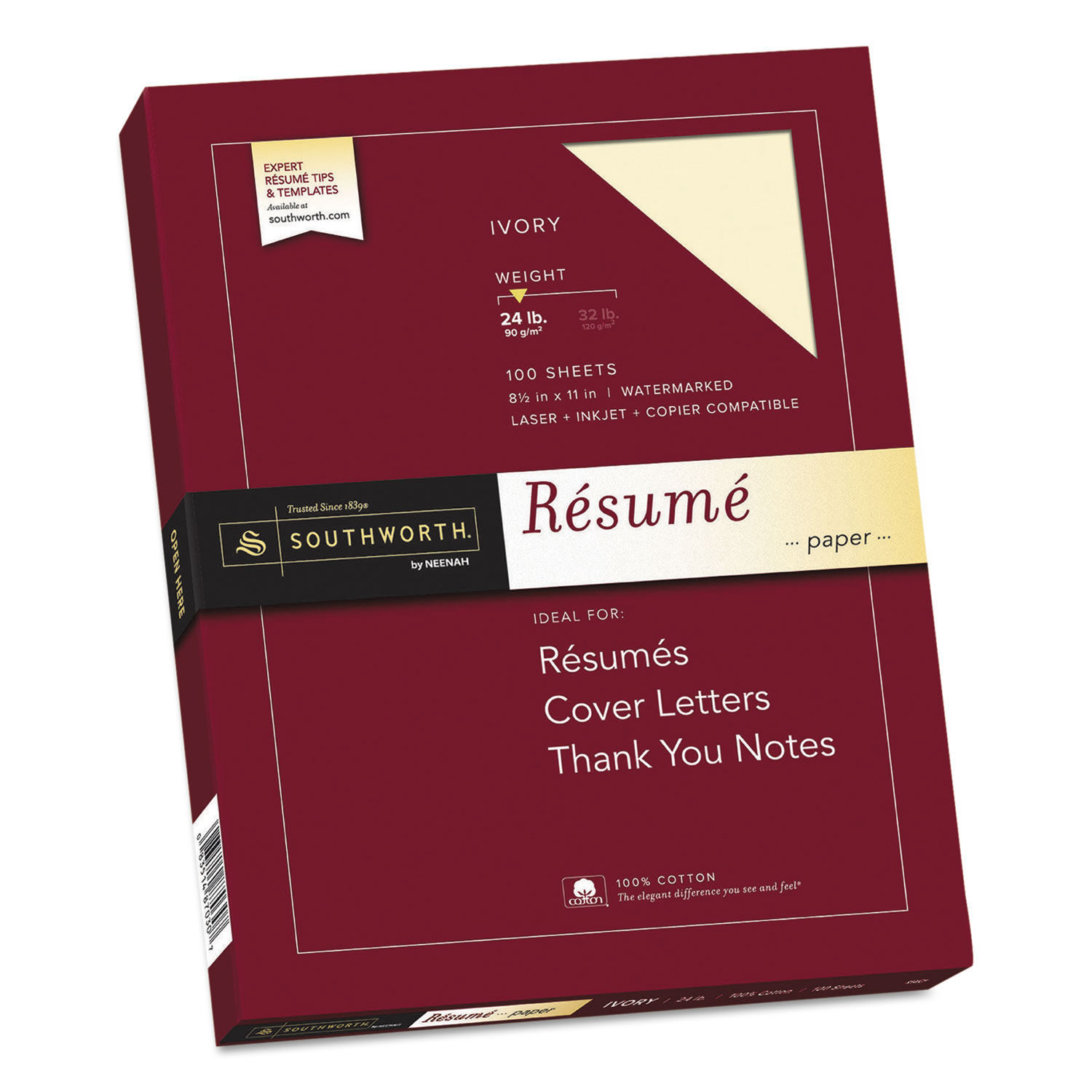 100% Cotton Resume Paper by Southworthandreg; SOUR14ICF