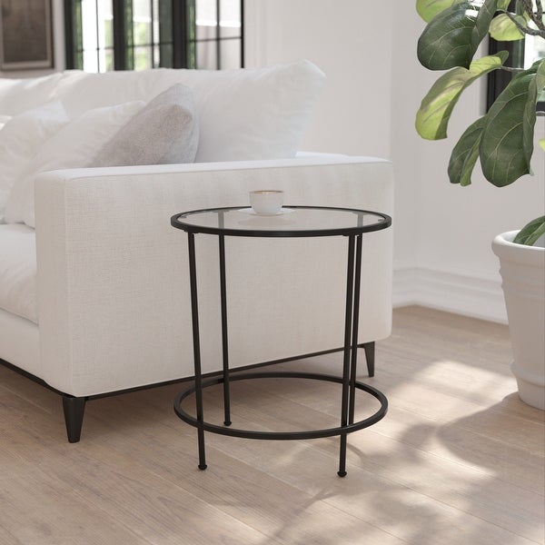 Signature Design by Ashley Coylin End Table - Tempered Glass Table