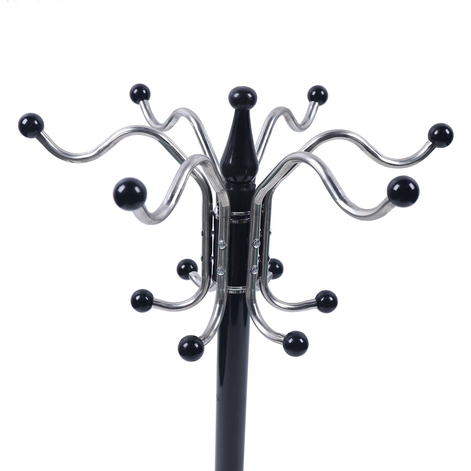 CNCEST 16 Hooks 4 Levels Coat Rack Hat Jacket Stand Tree Holder Hanger Rack Marble Base