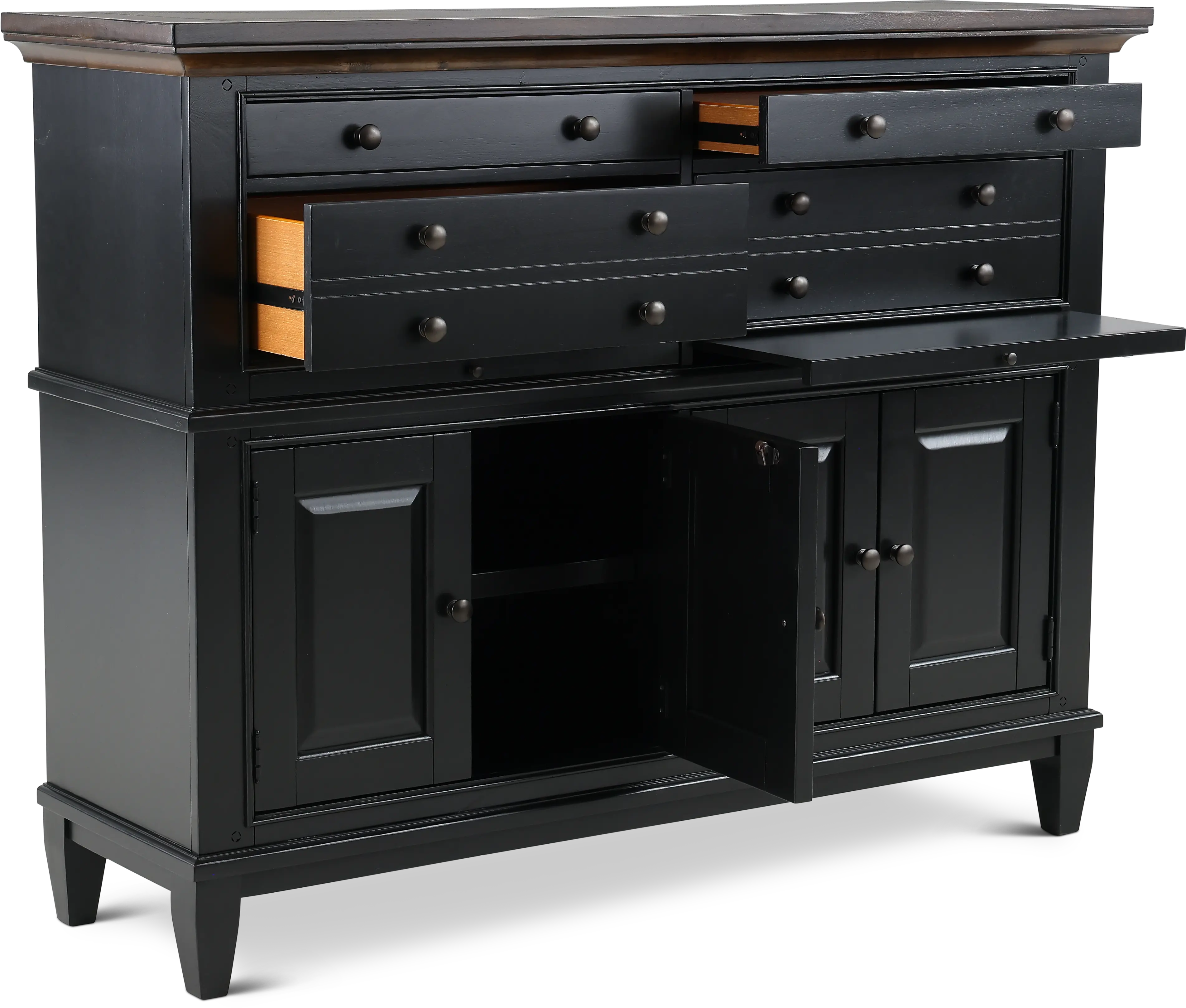 Lakeside Black Dining Room Sideboard