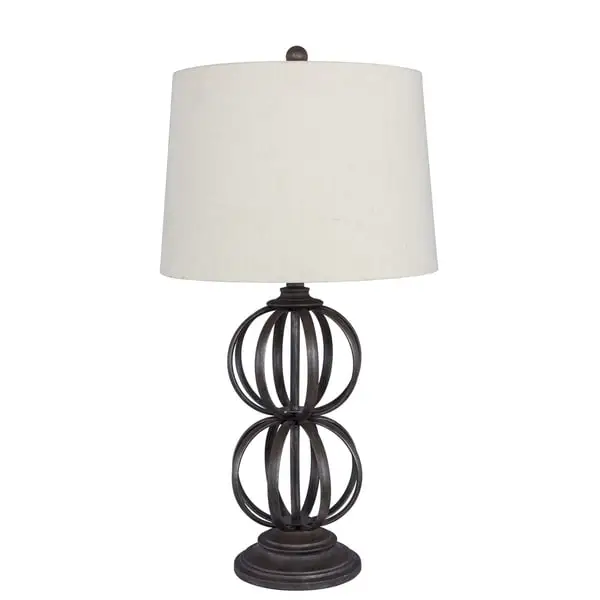 31 inch Bronze Metal Ball Table Lamp