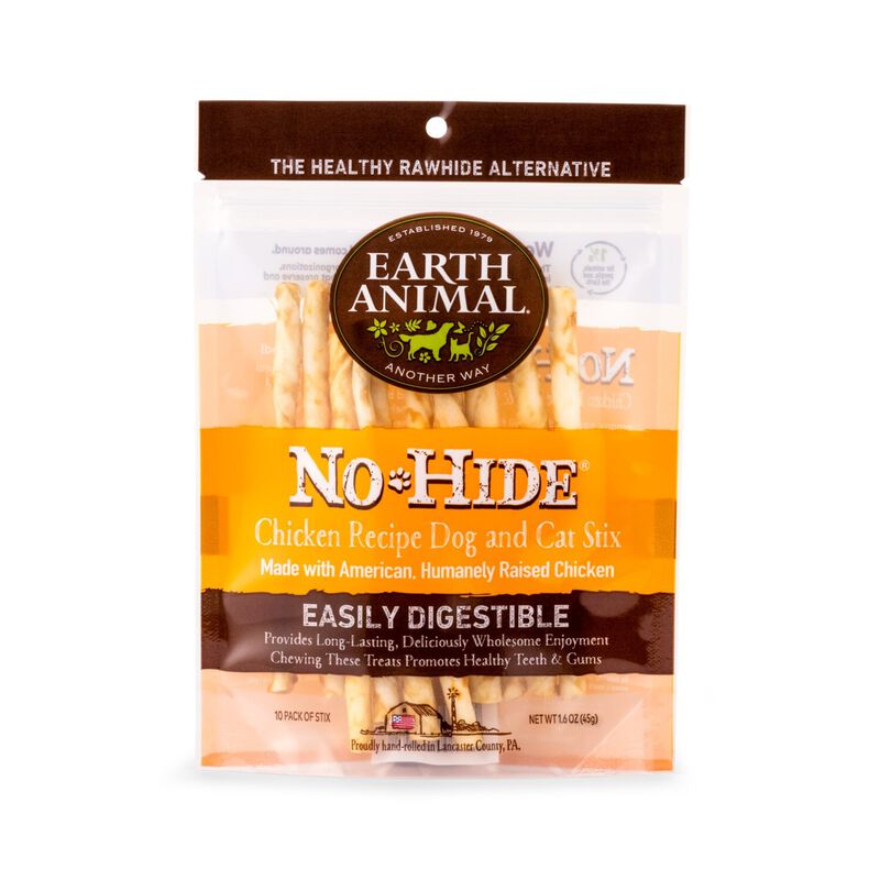 No-Hide Cage-Free Chicken Stix Natural Rawhide Alternative Dog - Cat Chew 1ea