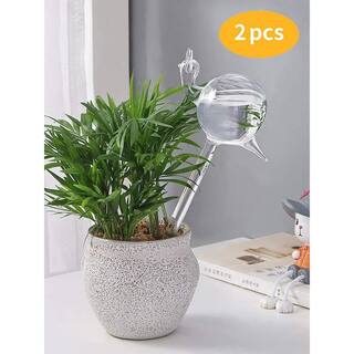 Plant Watering Ball Hand Blown Clear Glass Watering Ball for Indoor and Outdoor Plants 2 Snails B07MW84KJH