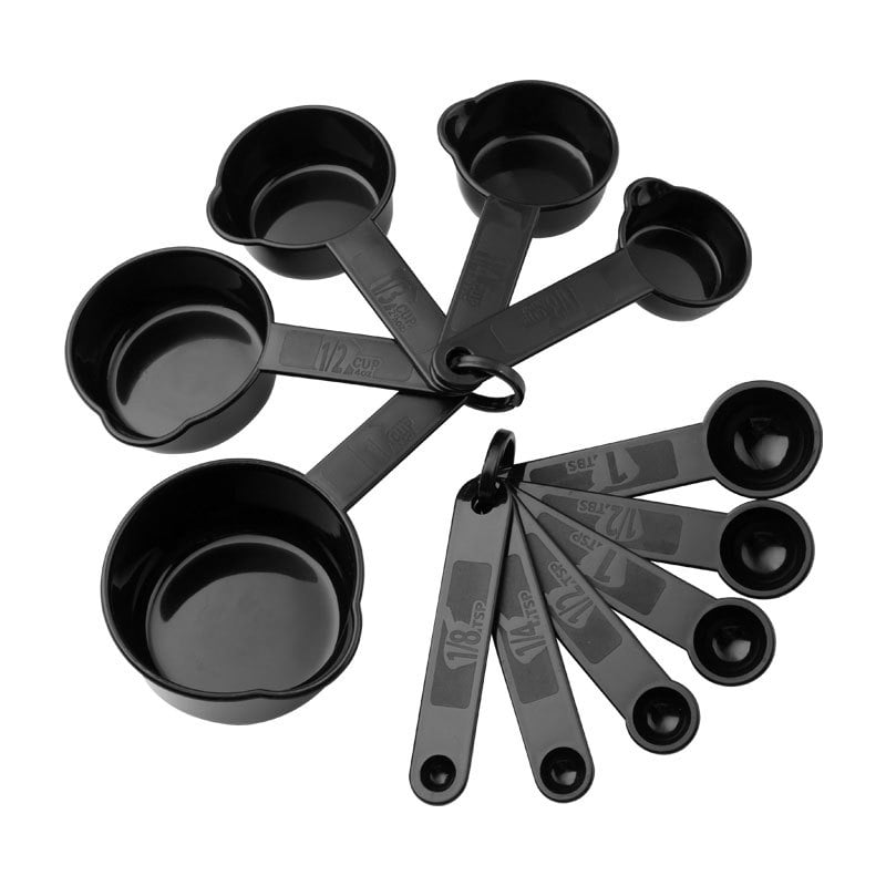 Silicone Kitchen Utensils Set, 23 Pieces Silicone Cooking & Baking Tool Sets Non-toxic Hygienic Safety Heat Resistant with Tongs, Whisk, Brush, Ladle, Spatula, Slotted Spoon, Spoonula (Black)