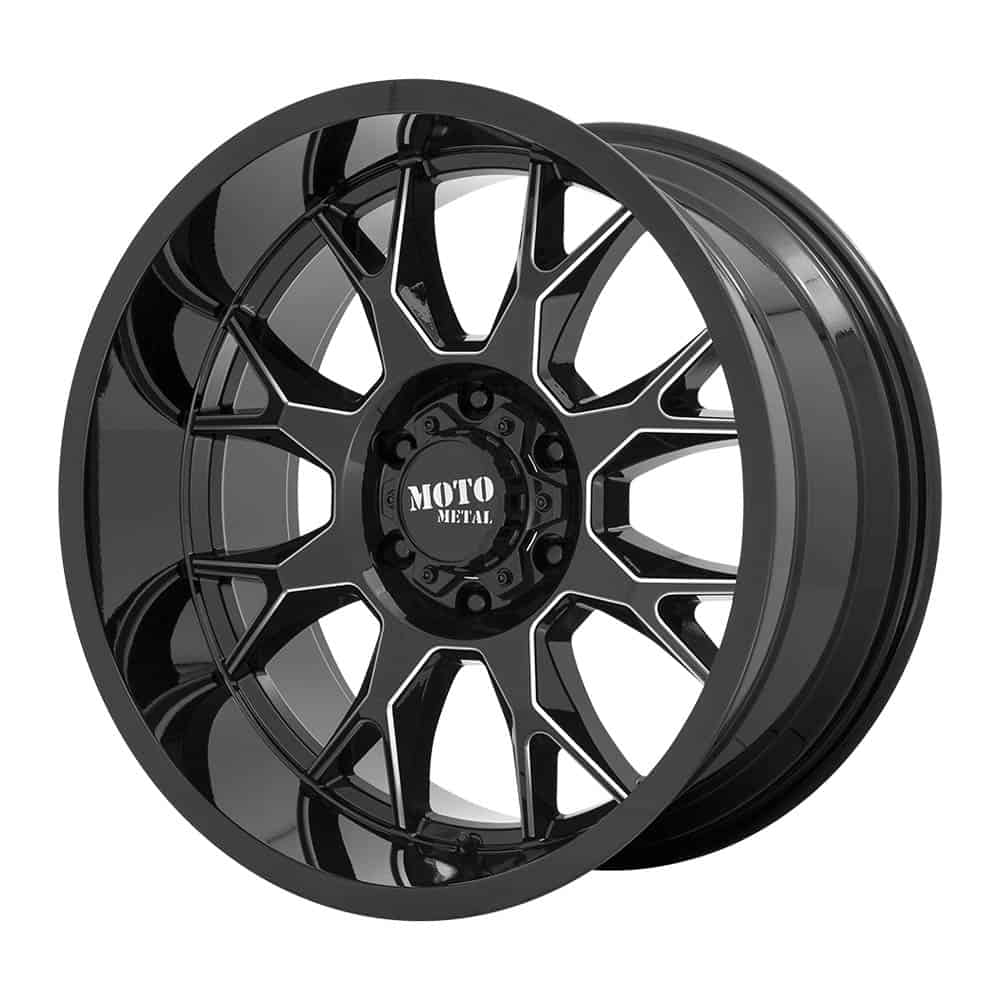 Moto Metal MO806 MO806 20X10 5X5.0 G-BLK MILL -18MM