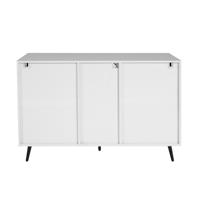 High Gloss Cupboard Buffet Sideboard Storage Cabinet with LED Light