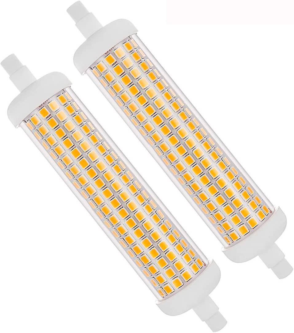 2pack 118mm R7s Led Light Bulbs Dimmable Warm White 3000k 20w Equivalent 100w Ac 230v 2000lm J Type 180