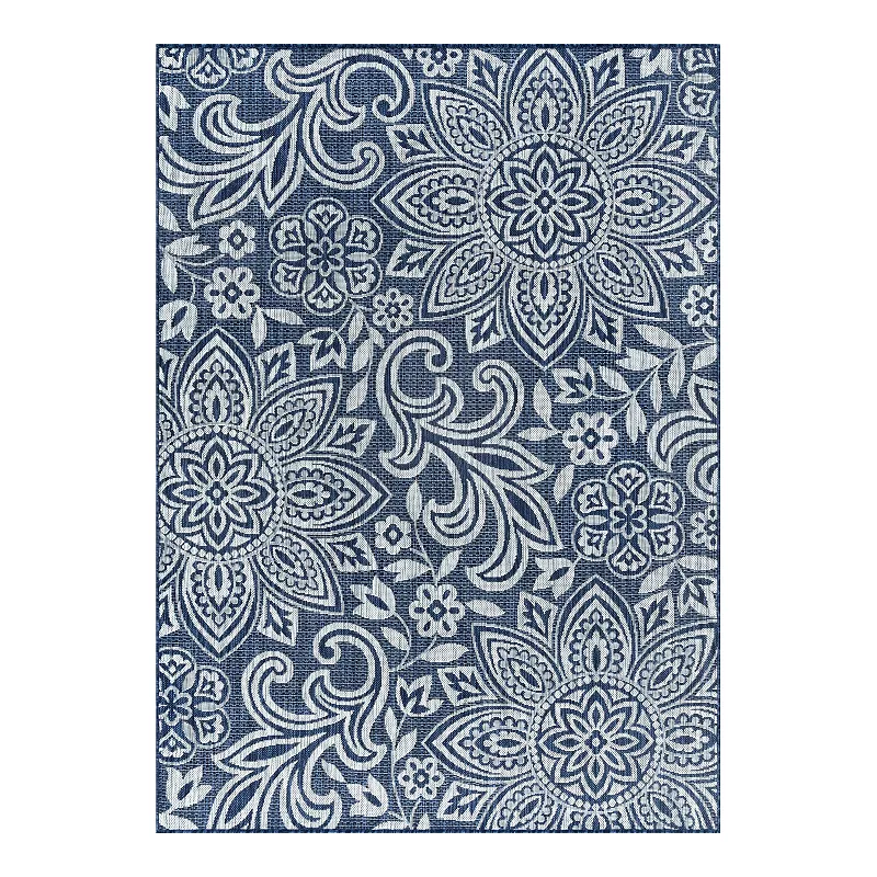 KHL Rugs Savine Floral Indoor Outdoor Rug