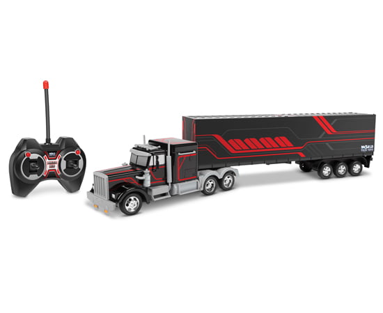 Semi Truck with Back Container