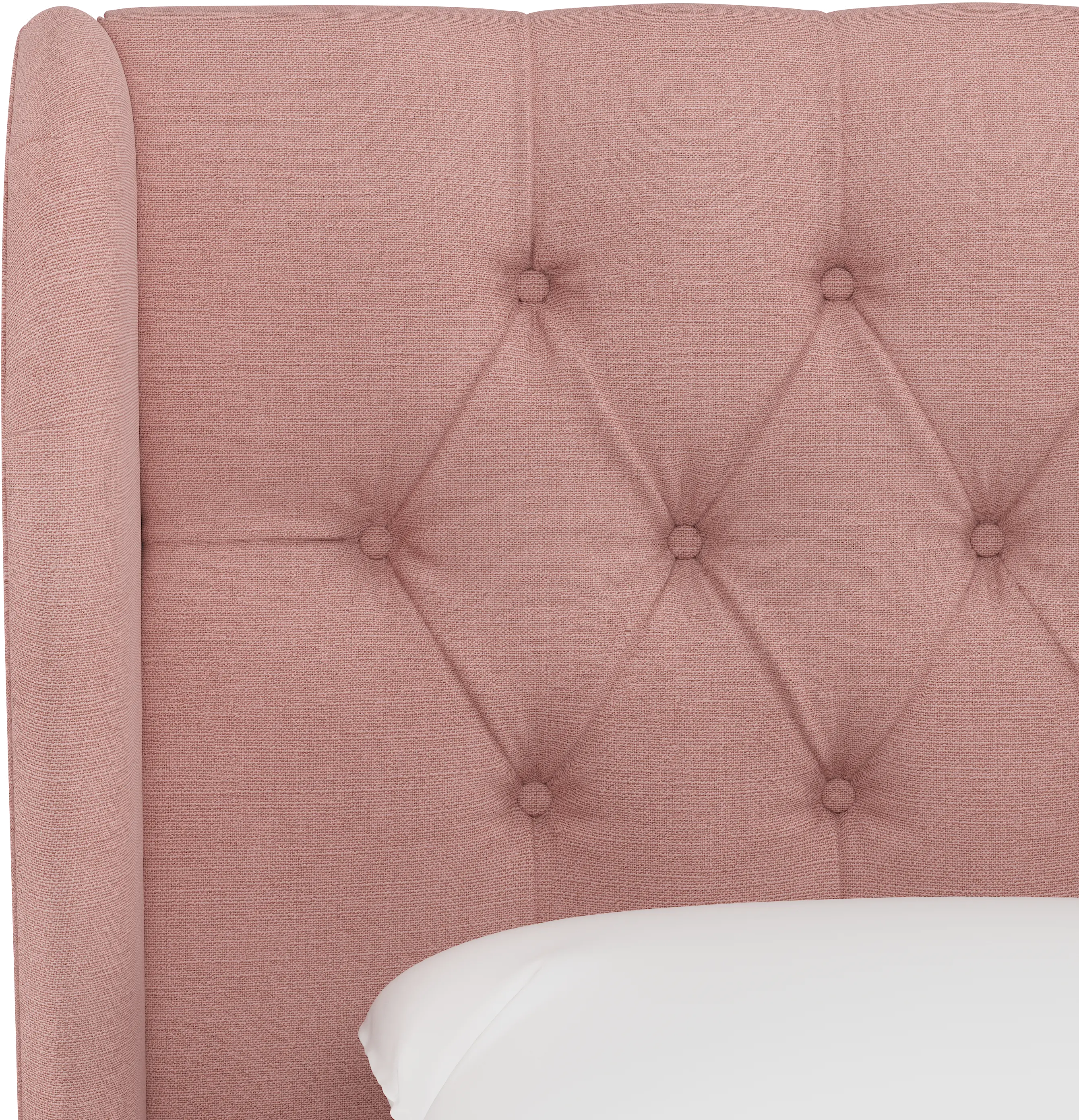 Jaclyn Blush Sloped Wingback Twin Headboard - Skyline Furniture