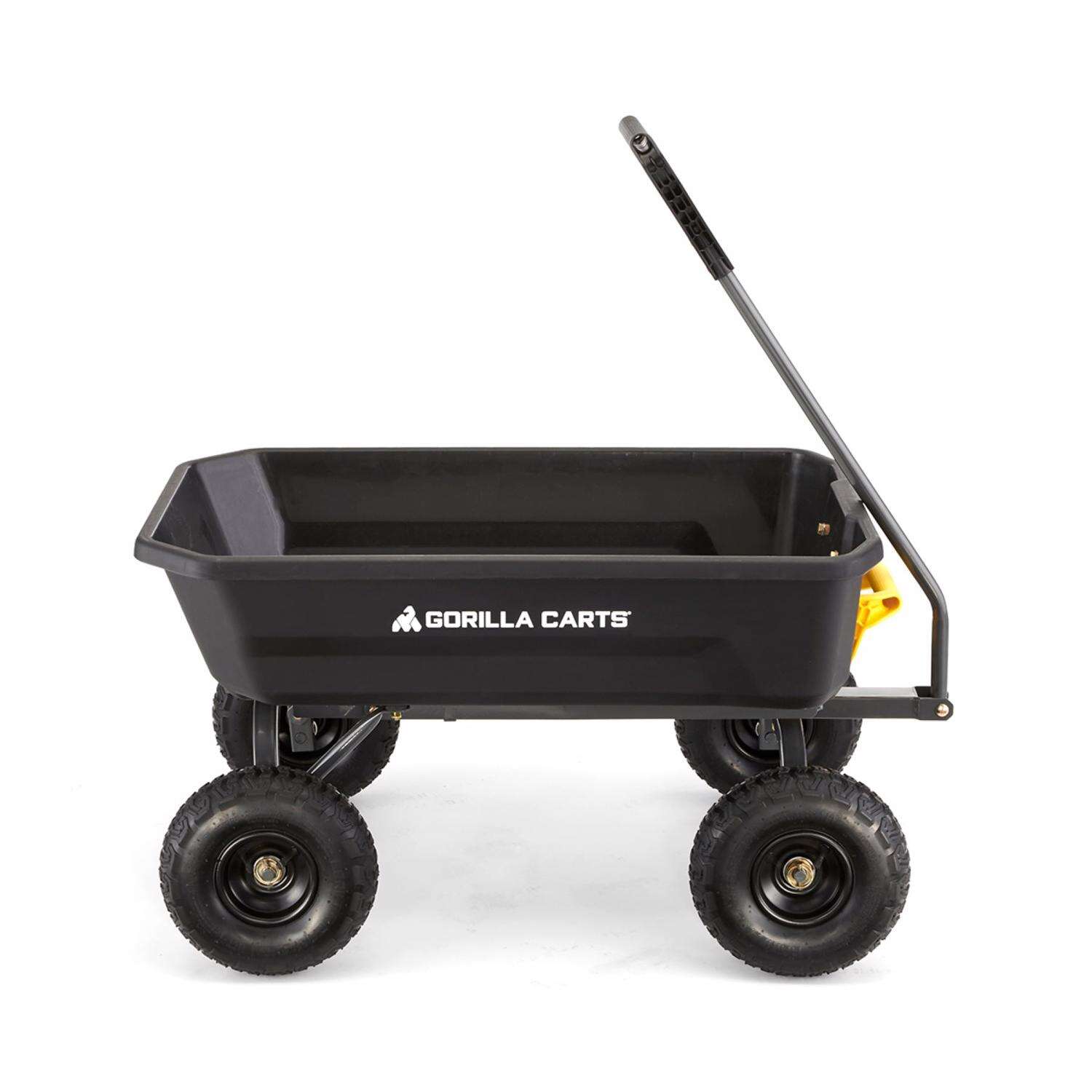 Gorilla Carts Poly Dump Cart 600 lb. cap.