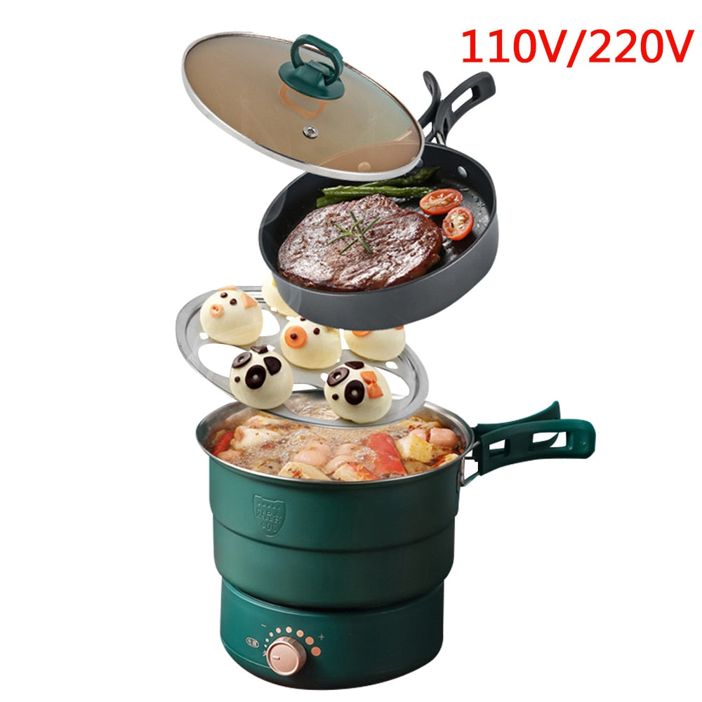 Electric Split Foldable Multicooker Frying Pan