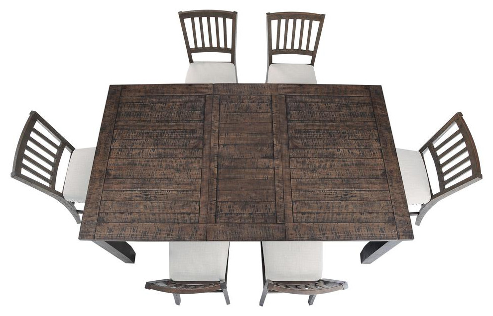 Willow Creek Distressed 78 Extension Solid Pine Counter Height Table ...   Farmhouse   Console Tables   by Kolibri Decor  Houzz