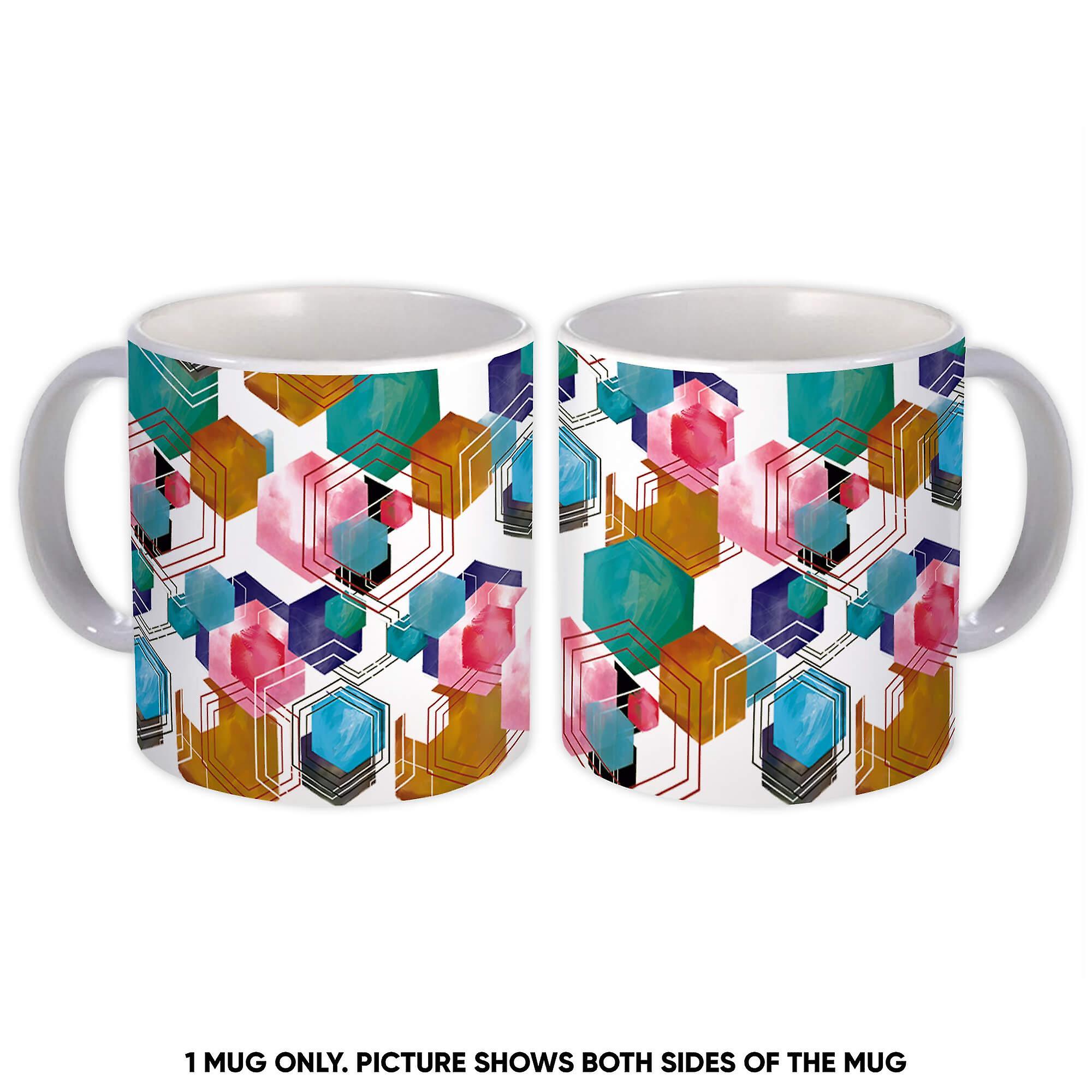 Gift Mug: Abstract Combs Cells For