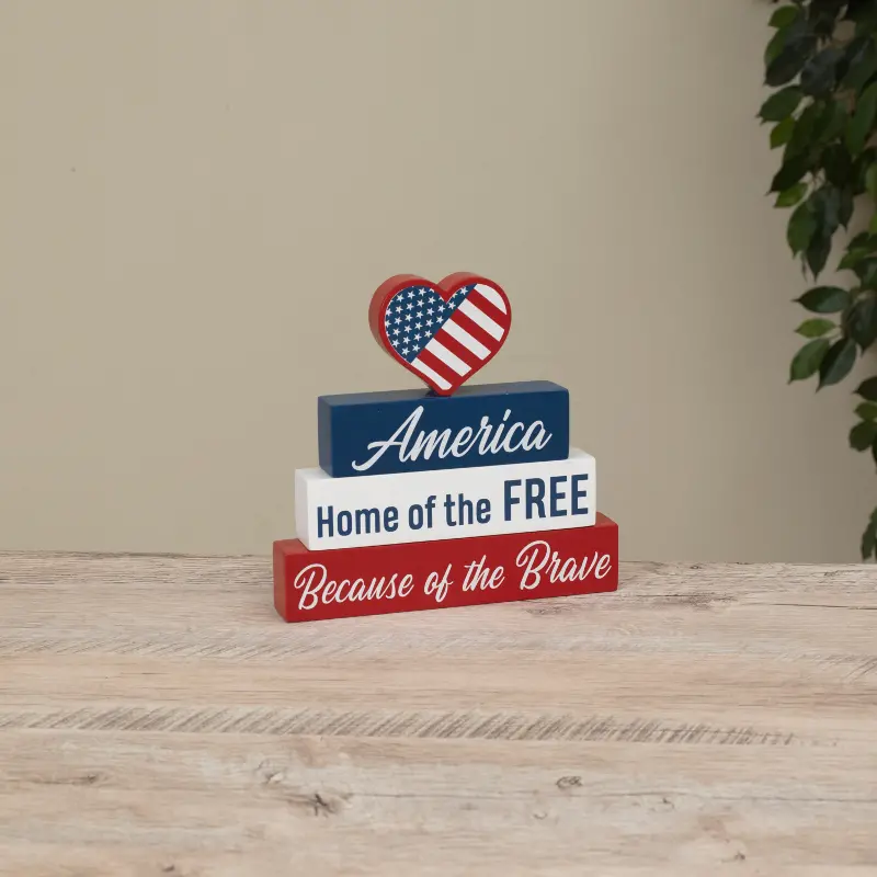 Wooden Americana Tabletop Sign