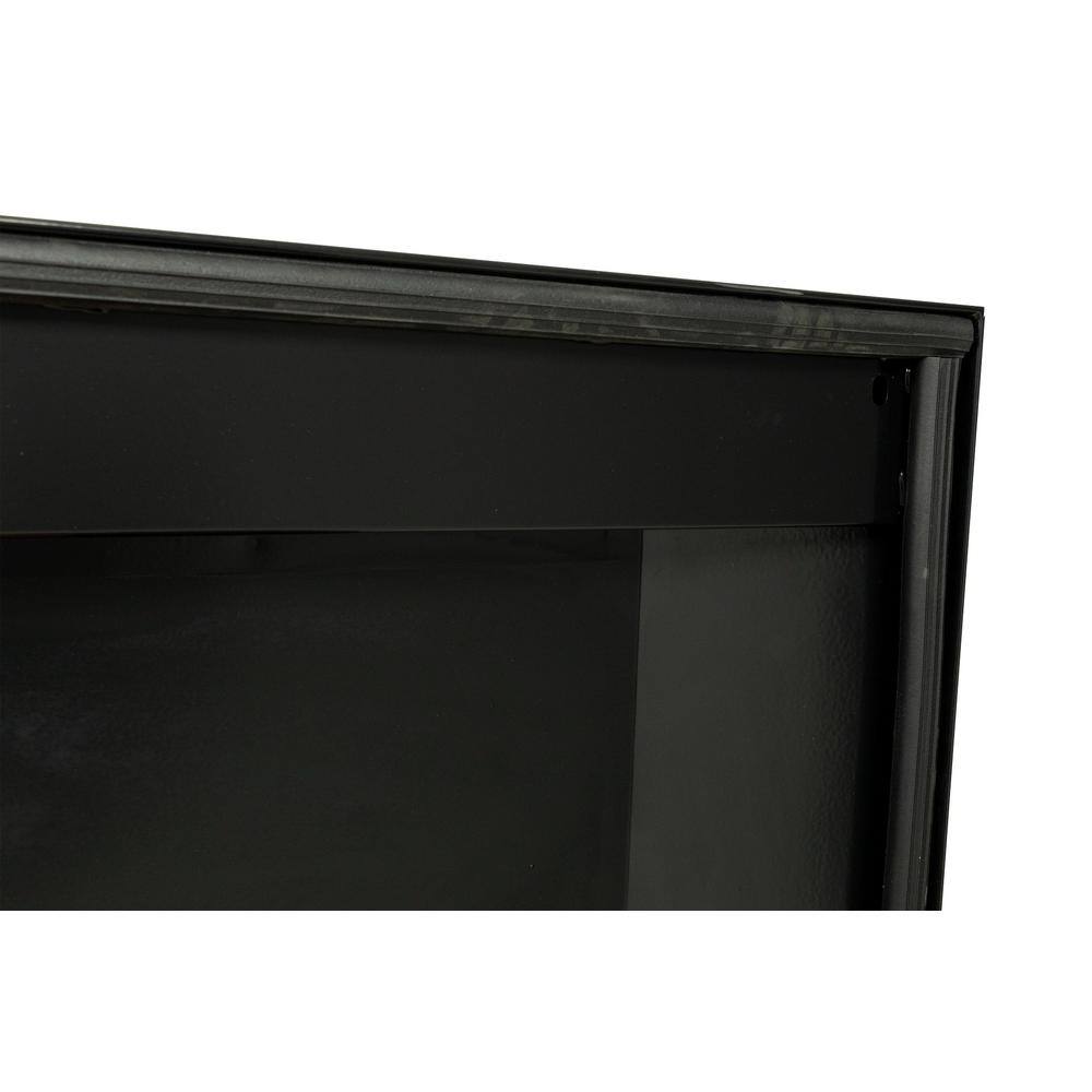 Weather Guard 72 in. Gloss Black Steel Full Size Crossbed Truck Tool Box 116-5-03