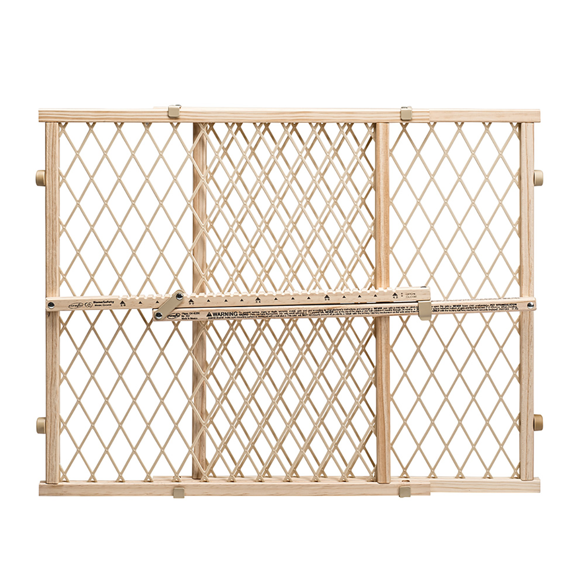 Position & Lock Adjustable Wood Baby Gate