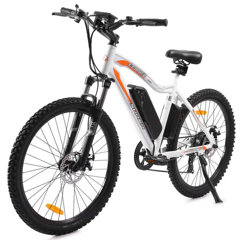 Ecotric Leopard Long Distance All Terrain Anti Slip Tires Electric Mountain Bike - Suspension w/ Ultimate Comfort,  500W Brushless Motor Makes Long Lifespan - For Commuter, Trails, and Leisure Riders