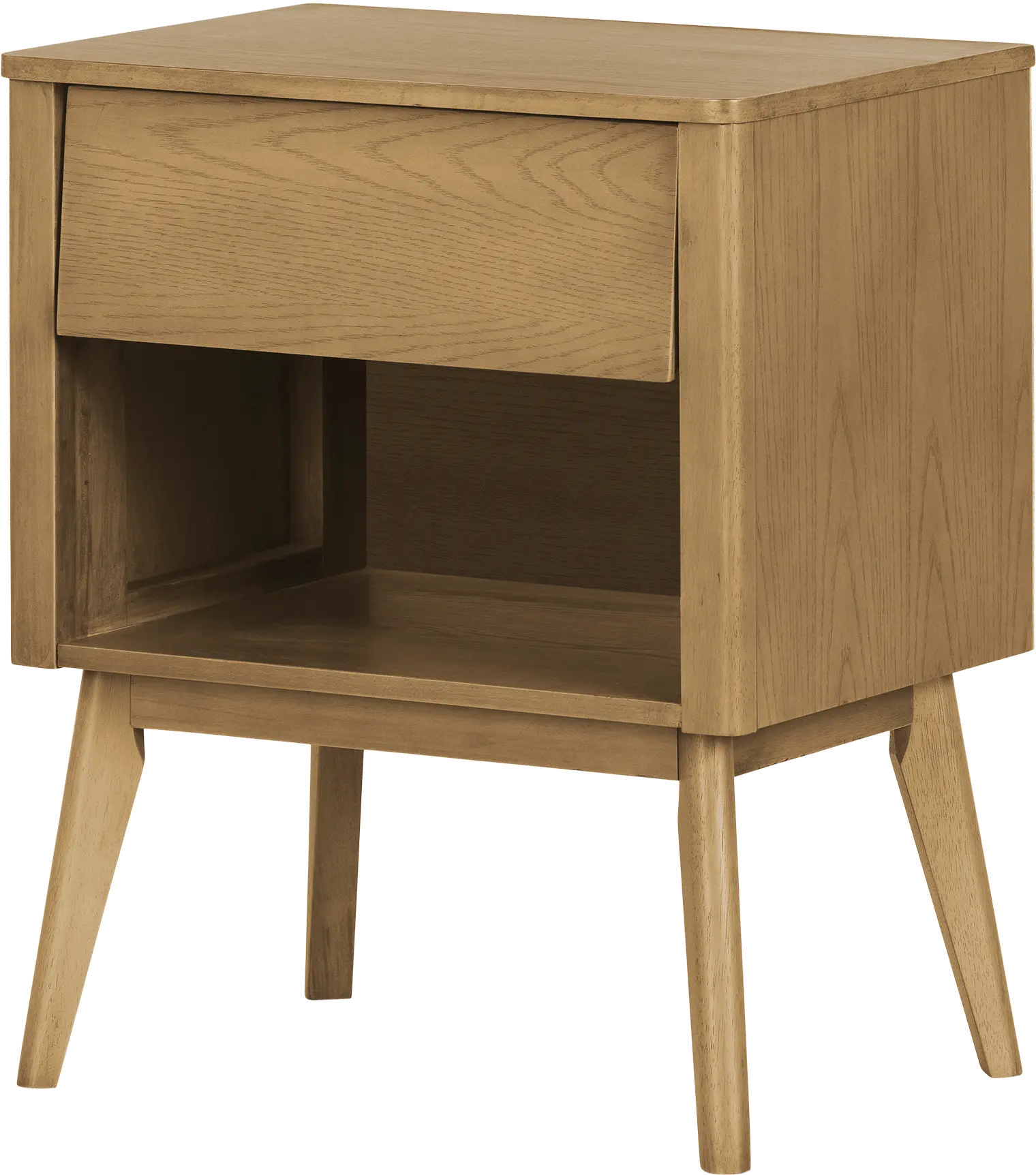 Kodali Brown 1-Drawer Nightstand - South Shore