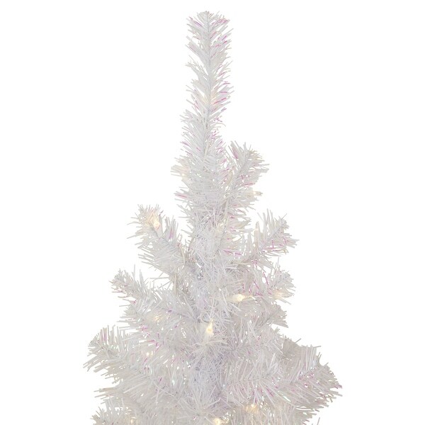 4' Prelit Rockport White Pine Artificial Christmas Tree