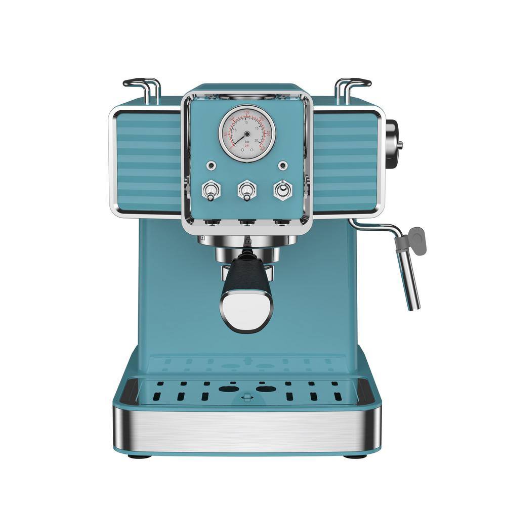 Galanz 2- Cup Blue Espresso Machine with Retro Design GLEC02BERE14