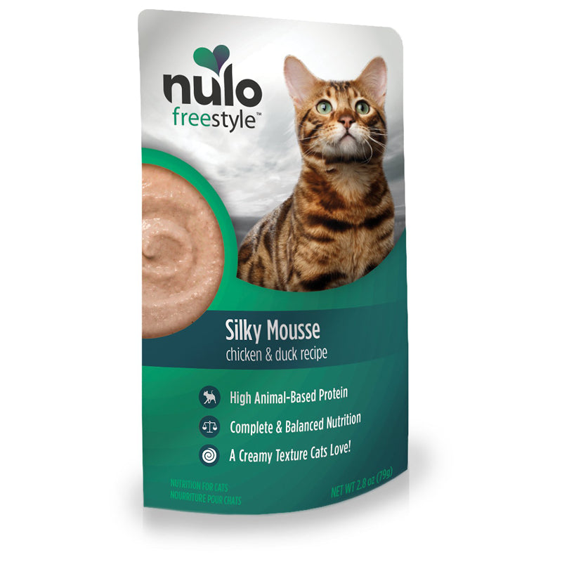 Nulo Freestyle Silky Mousse Chicken  Duck Recipe Grain-Free Wet Cat F