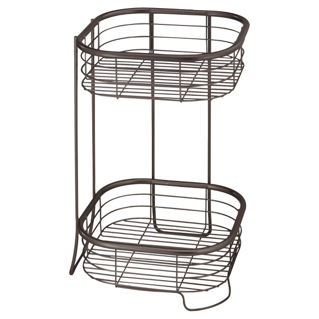 Idesign Square Free Standing Or Shower Storage Shelves Bronze