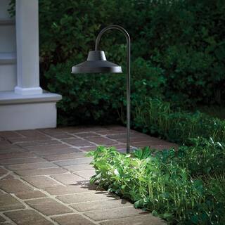 Hampton Bay Covington Low Voltage Black LED Shepherd Hook Modern Farmhouse Path Light 99206