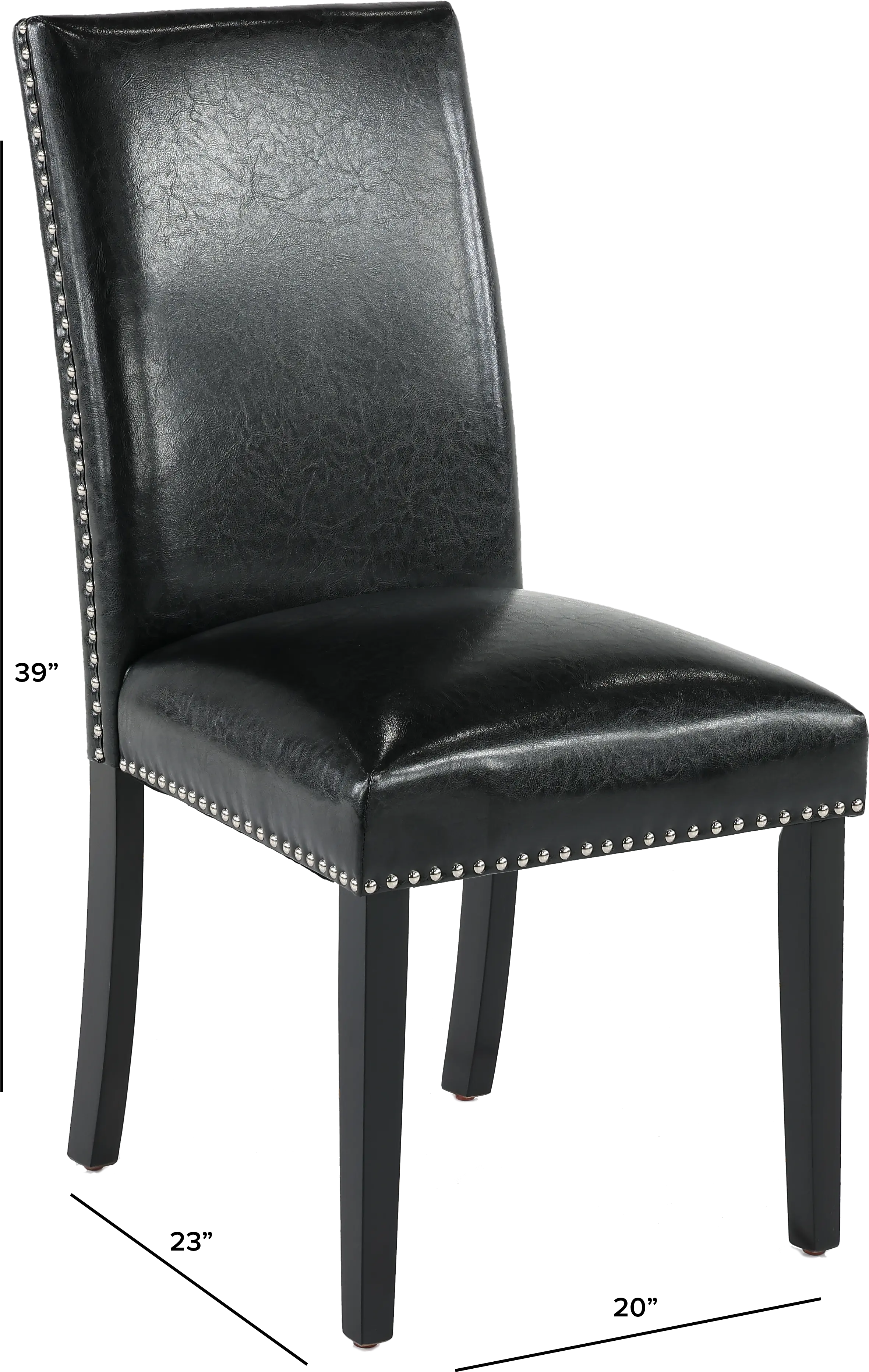 Nadia Black Upholstered Dining Room Chair