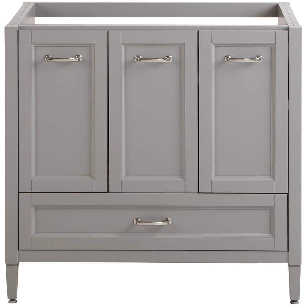 Home Decorators Collection Claxby 36 in W x 34 in H x 21 in D Bath Vanity Cabinet Only in Sterling Gray