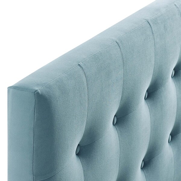 Emily Full Biscuit Tufted Performance Velvet Headboard - - 28503163