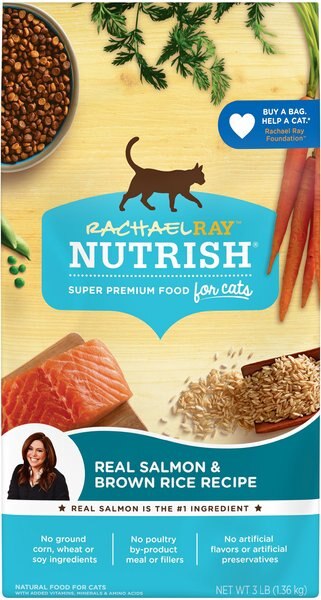 Rachael Ray Nutrish Natural Salmon and Brown Rice Recipe Dry Cat Food