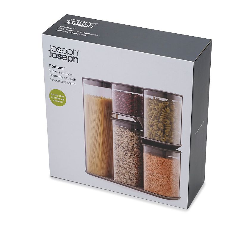 Joseph Joseph Podium 5-pc. Storage Jar Set with Stand