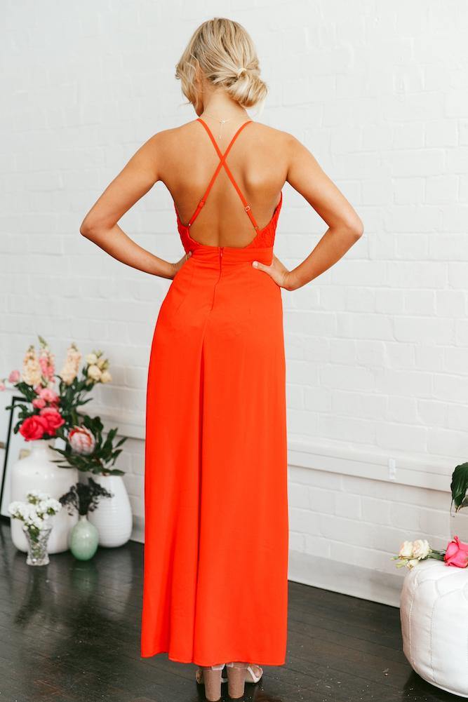 Not Over You Maxi Dress Red