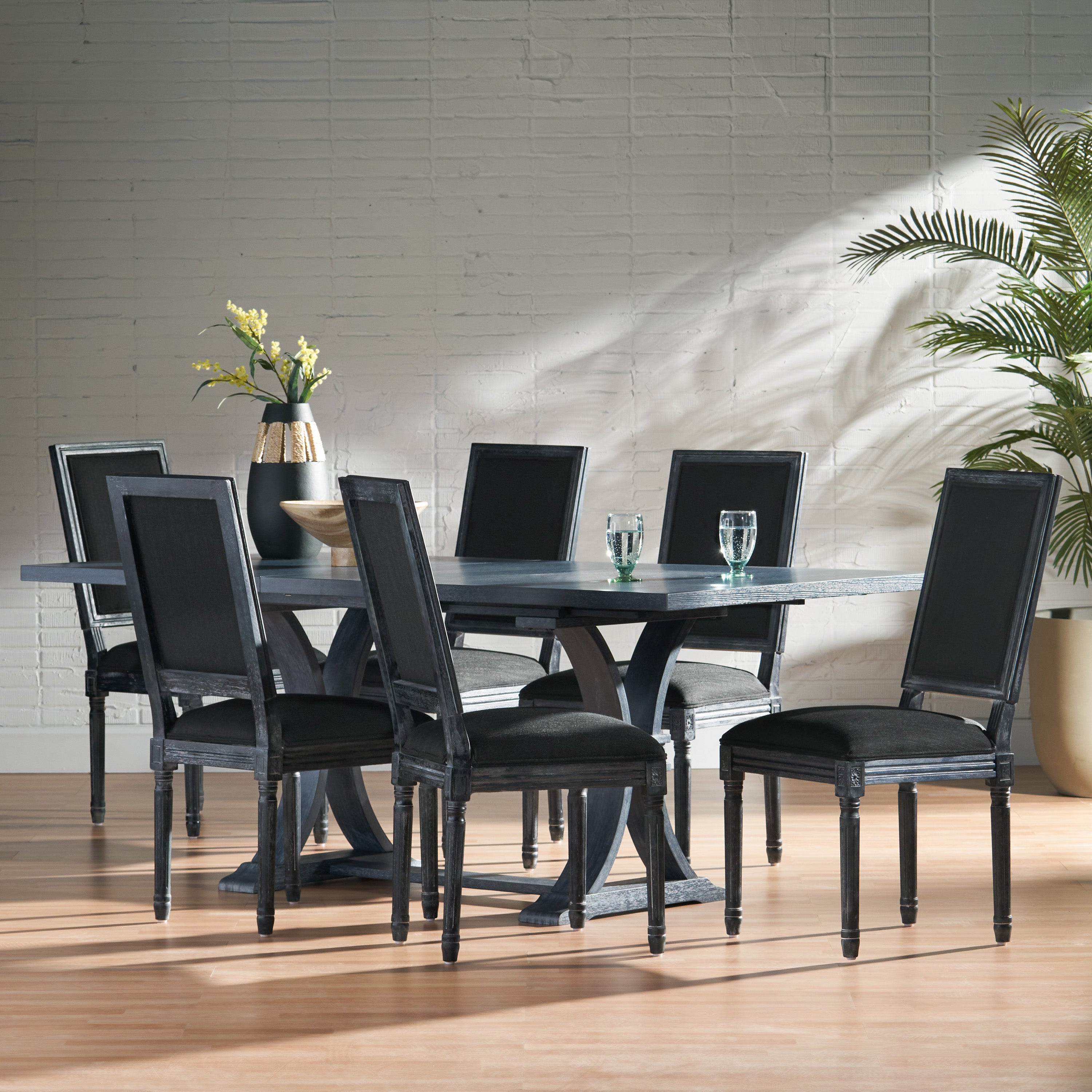 Beckstrom French Country Wood 7-Piece Expandable Dining Set