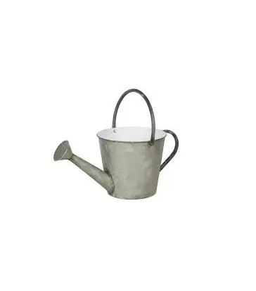 Garden Watering Can Black Powder Coated Metal Vintage Can With Gold Color Handle For Home Garden Patio Garden Water Sprinkler