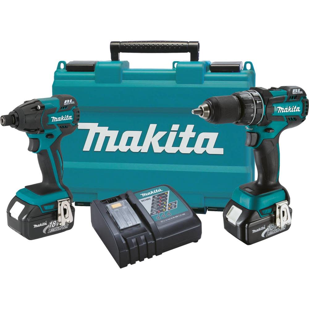 Makita 18V LXT Lithium-Ion Brushless Cordless 2-Pc Combo Kit XT248M from Makita