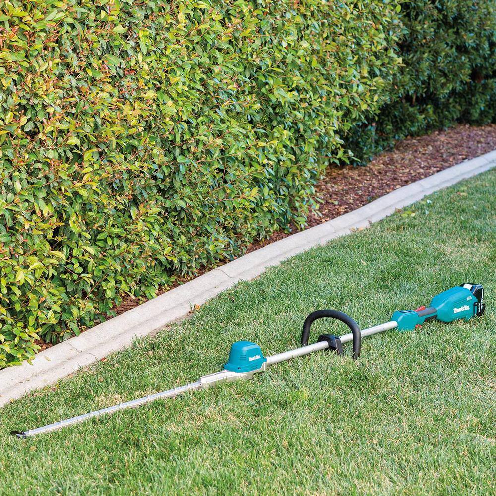 Makita 18V LXT Brushless 24 in. Pole Hedge Trimmer Kit (5.0 Ah) with bonus 18V LXT Lithium-Ion High Capacity Battery Pack 5.0Ah XNU02T-BL1850B