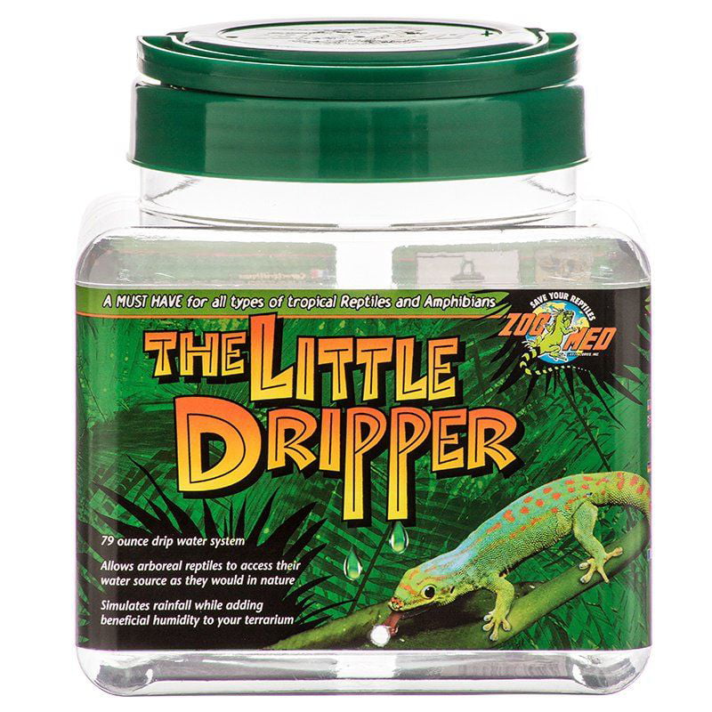 Zoo Med Dripper System The Little Dripper - 70 oz Drip Water System Pack of 3