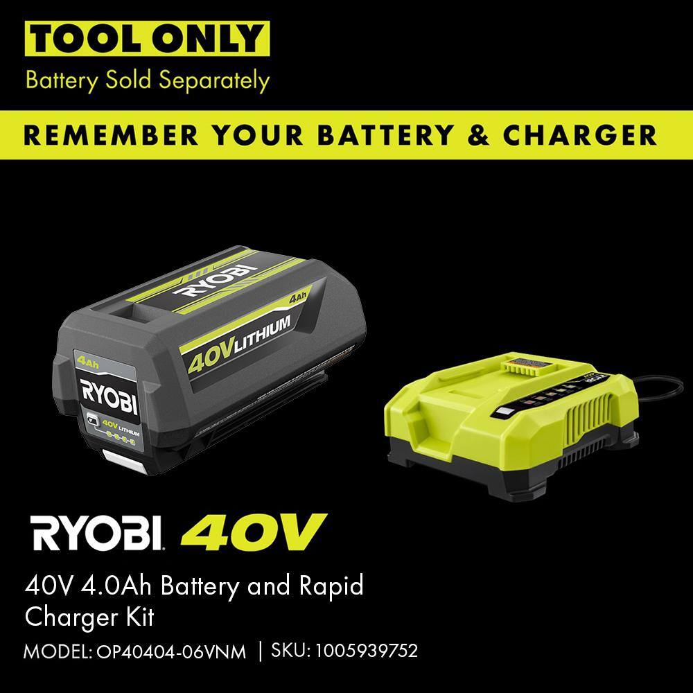 RYOBI 40V HP Brushless 16 in. Battery  Chainsaw (Tool Only) RY40505BTL