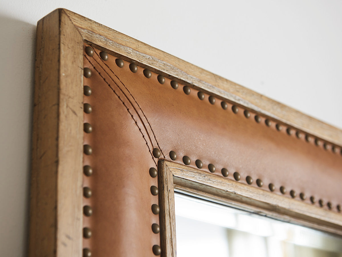 Dominica Leather Rectangular Mirror