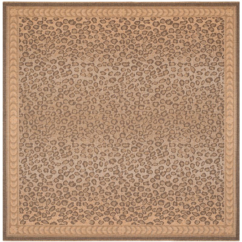 Safavieh Courtyard Leopard Print Indoor Outdoor Rug