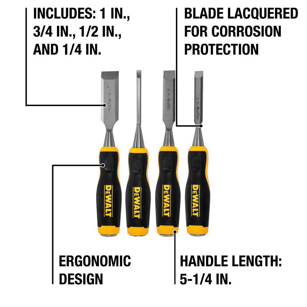 DW Wood Chisel Set (4-Piece) DWHT16063