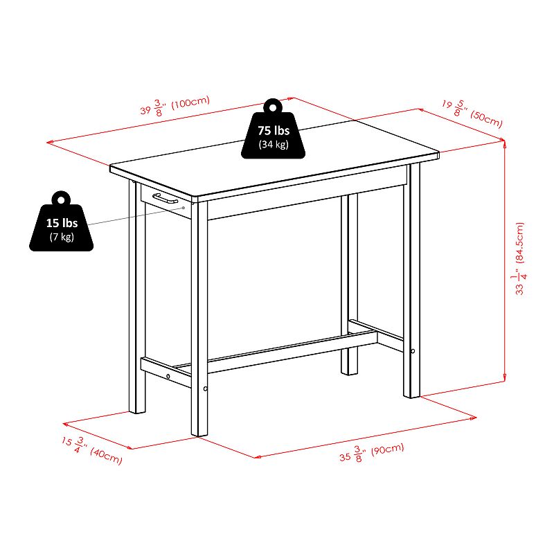 Winsome Sally Breakfast Table and Stool 3-piece Set