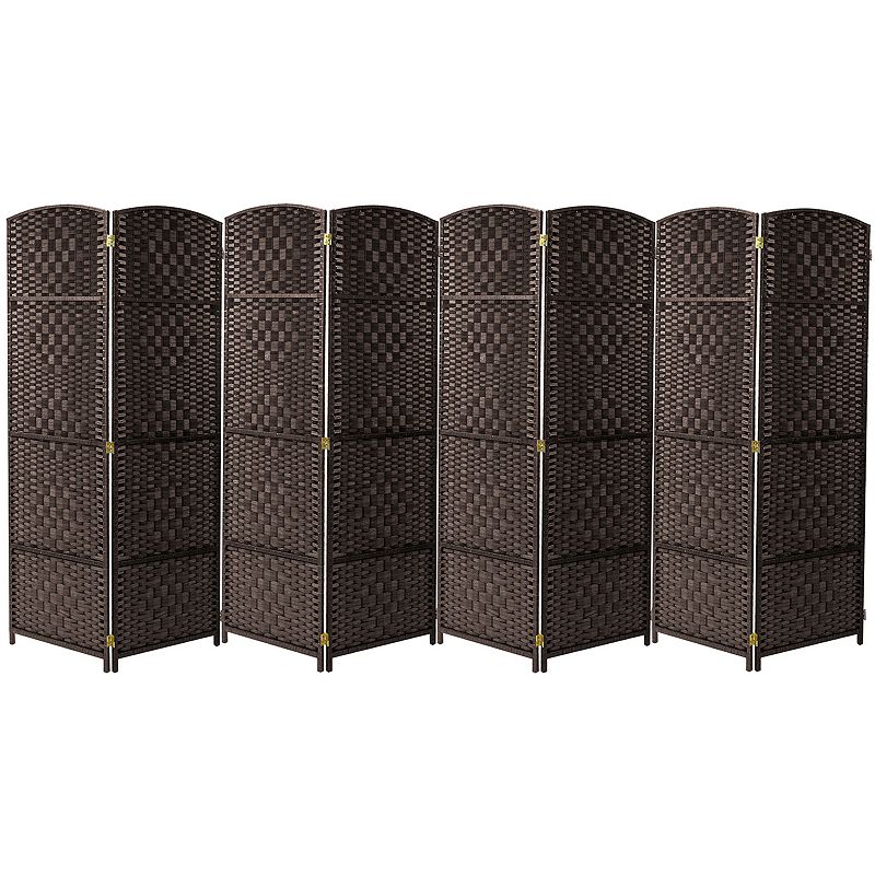 Sorbus 8-panel Extra Wide Diamond Weave Room Divider