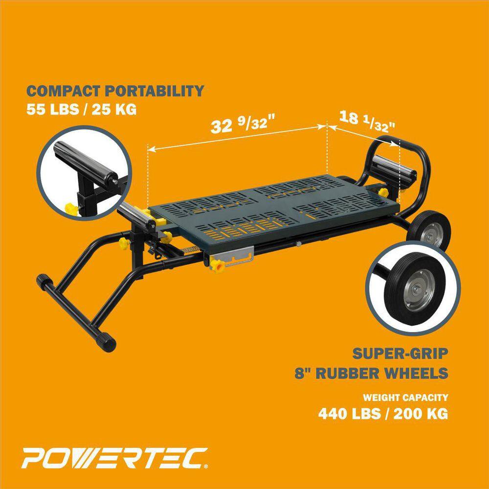 POWERTEC Universal Mounting Deluxe Rolling Stand MT4005N