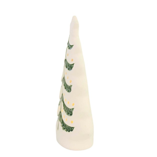 Cream Holiday Lit Tree Sm Battery Operated Ganz Decorative Sculptures